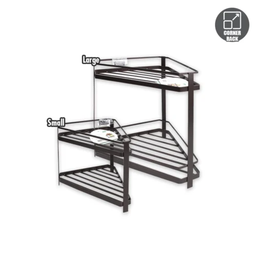 HOUZE - 2 Tier Kitchen Corner Rack - Small