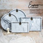 SCANDI White Marble Serveware Collection