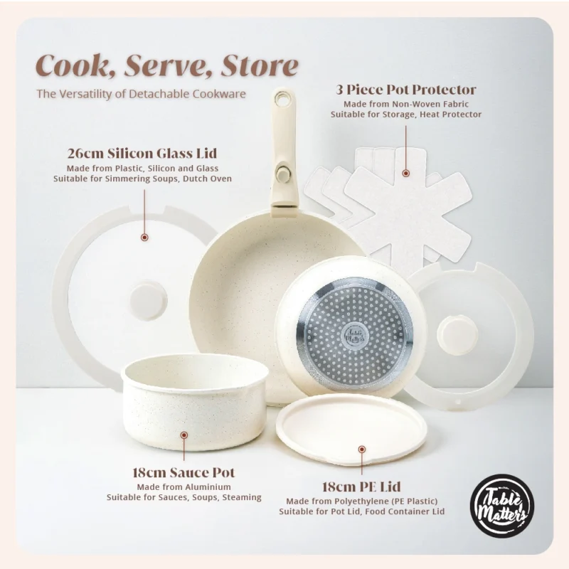 SnapChef Detachable Non-Stick Cookware Collection